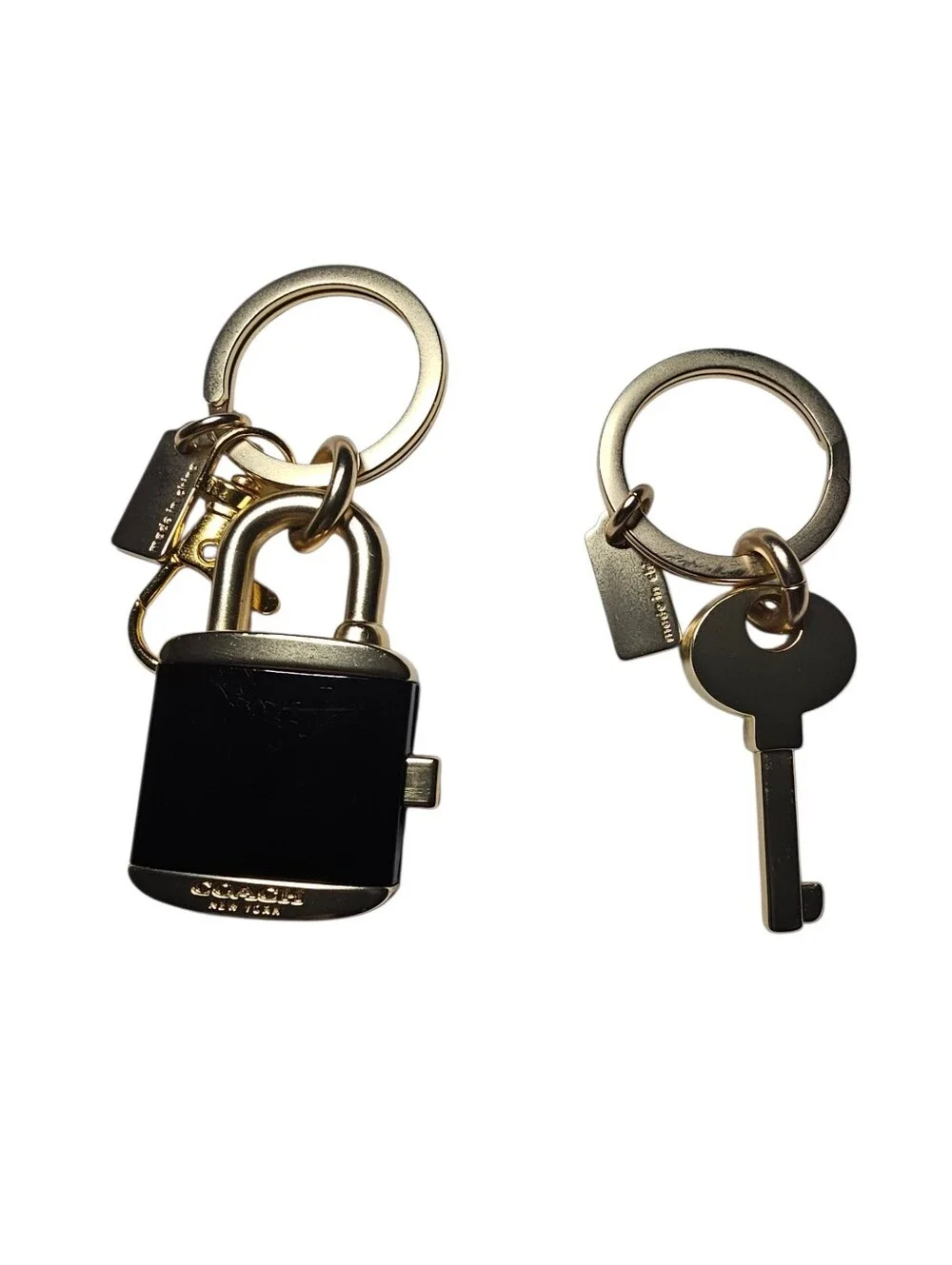 Coach Lock And Key Bag Charm Key Ring